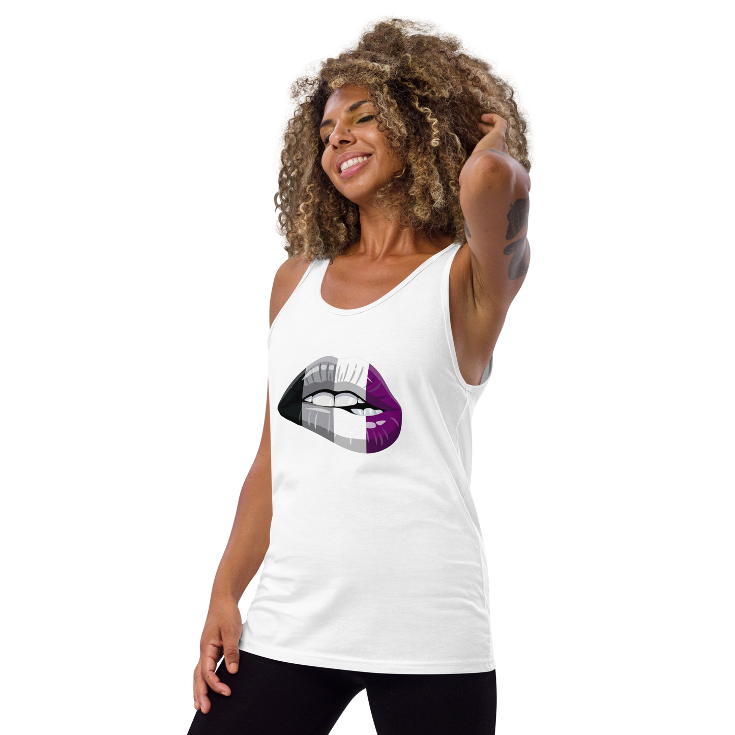 Pride Non-Binary Lips Tank Top (Unisex)