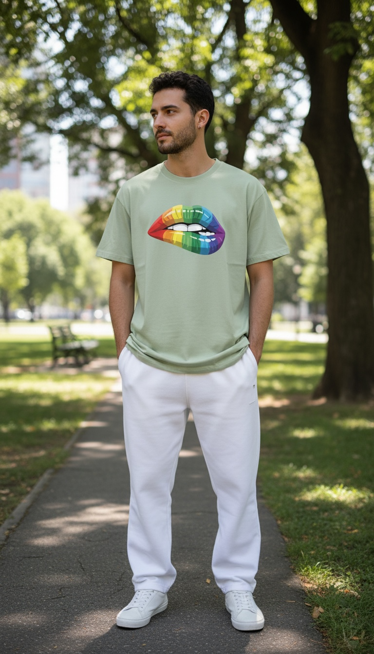 Pride Rainbow Lips T-Shirt (Unisex)