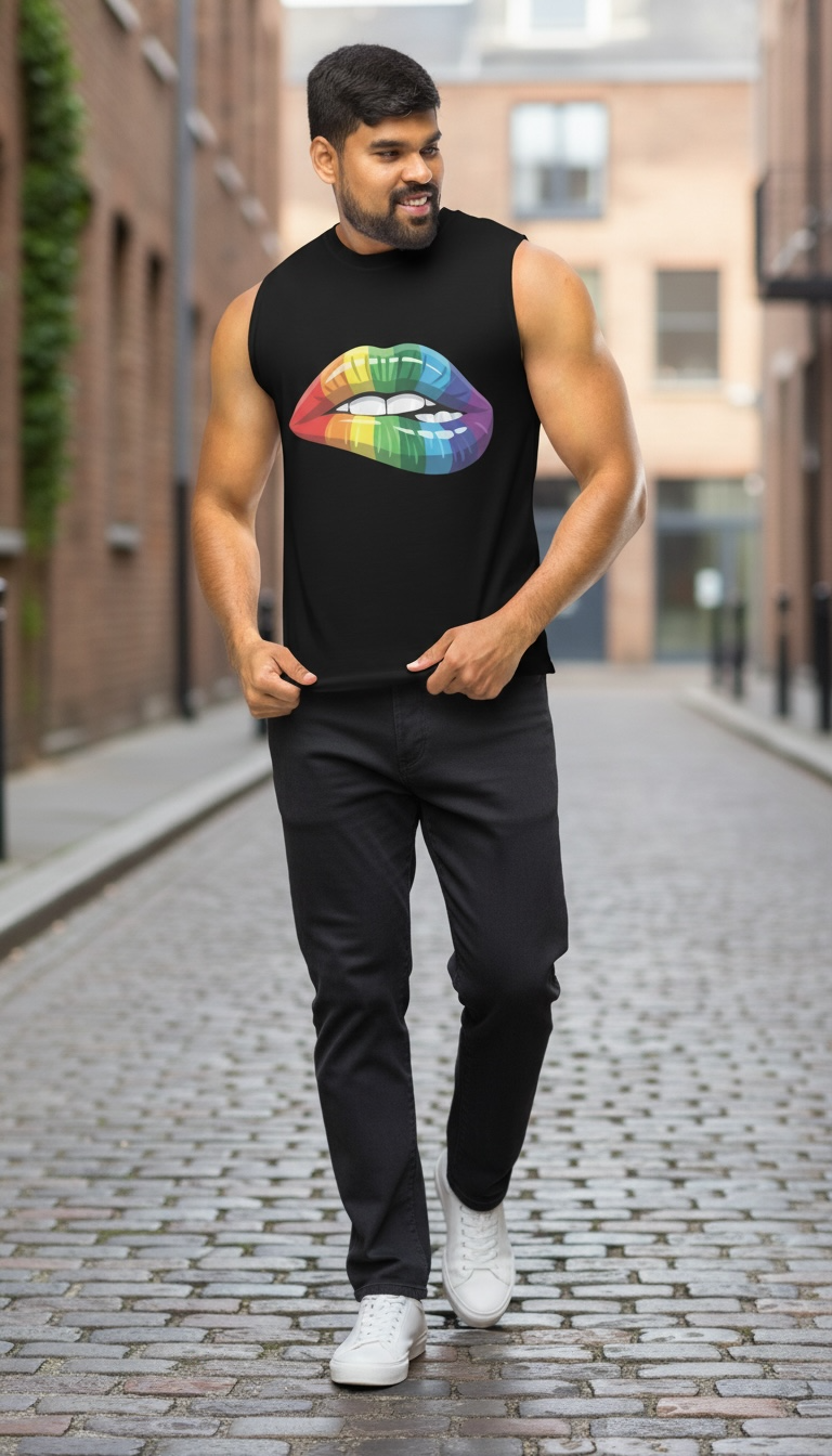 Pride  Rainbow Muscle Shirt (Unisex)