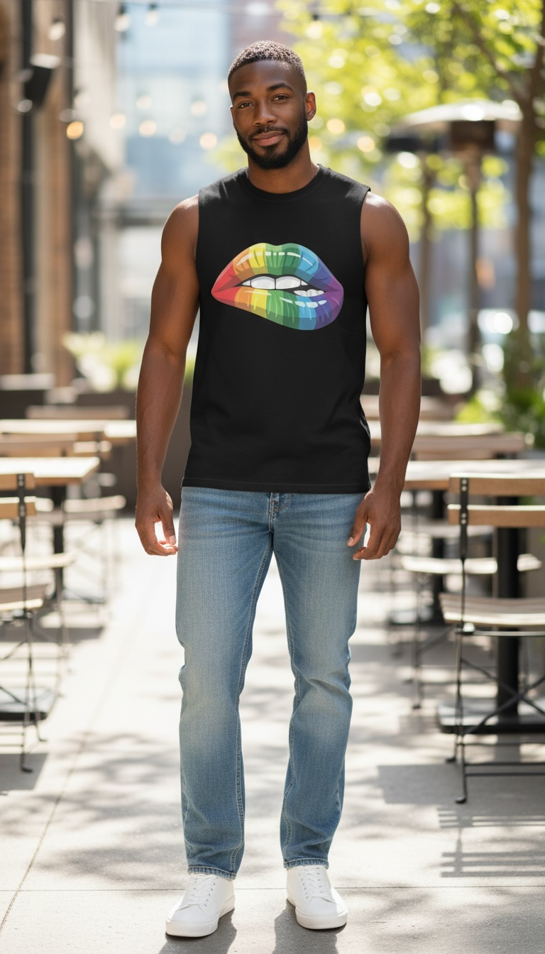 Pride  Rainbow Muscle Shirt (Unisex)