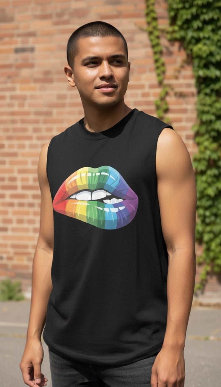 Pride  Rainbow Muscle Shirt (Unisex)