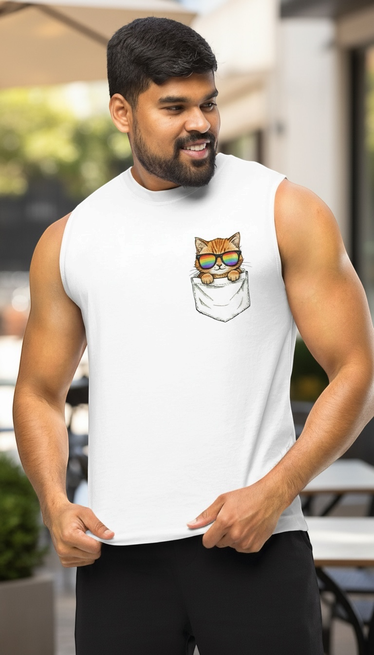 Pride Cat Muscle Shirt (Unisex)