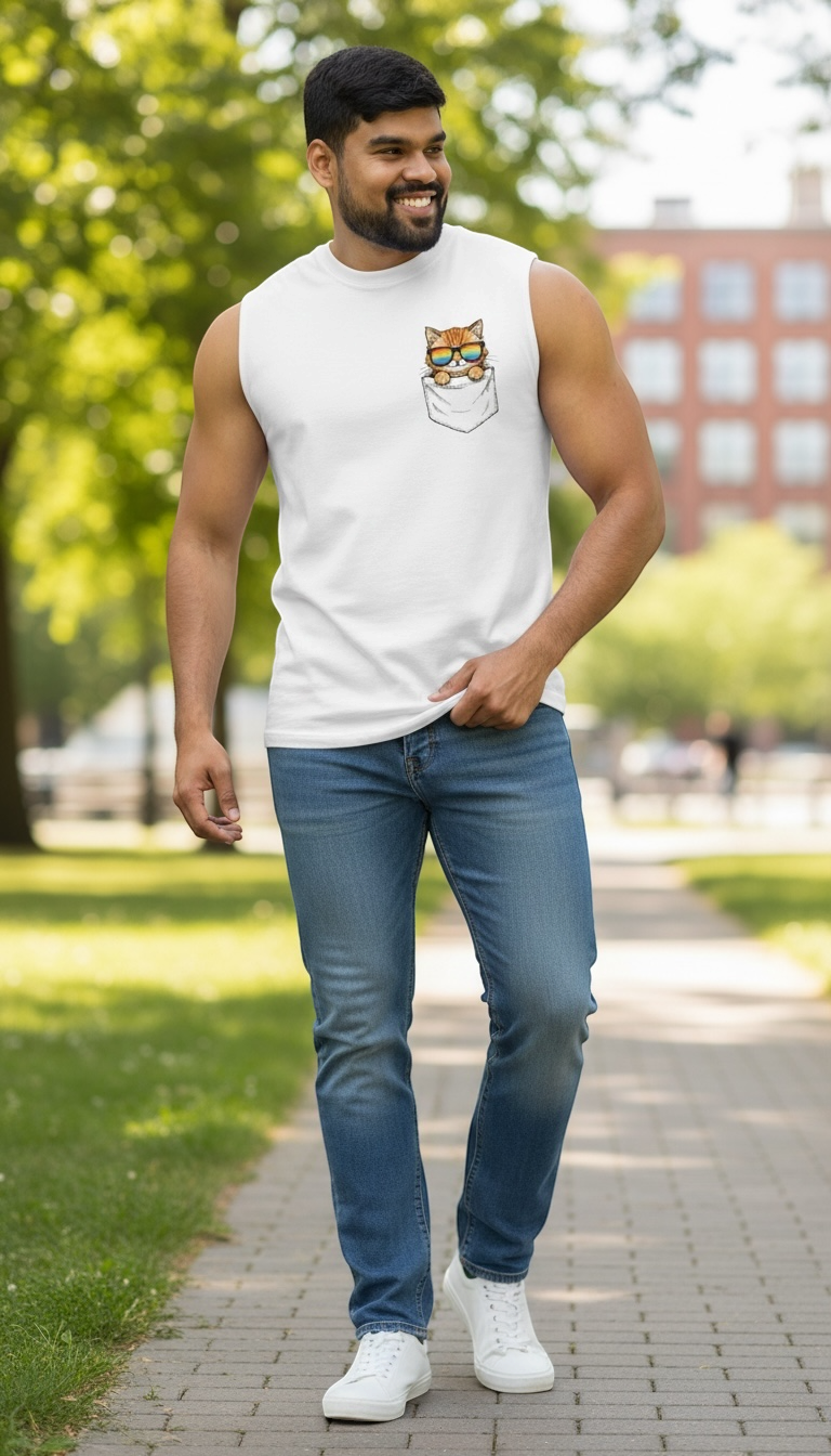 Pride Cat Muscle Shirt (Unisex)