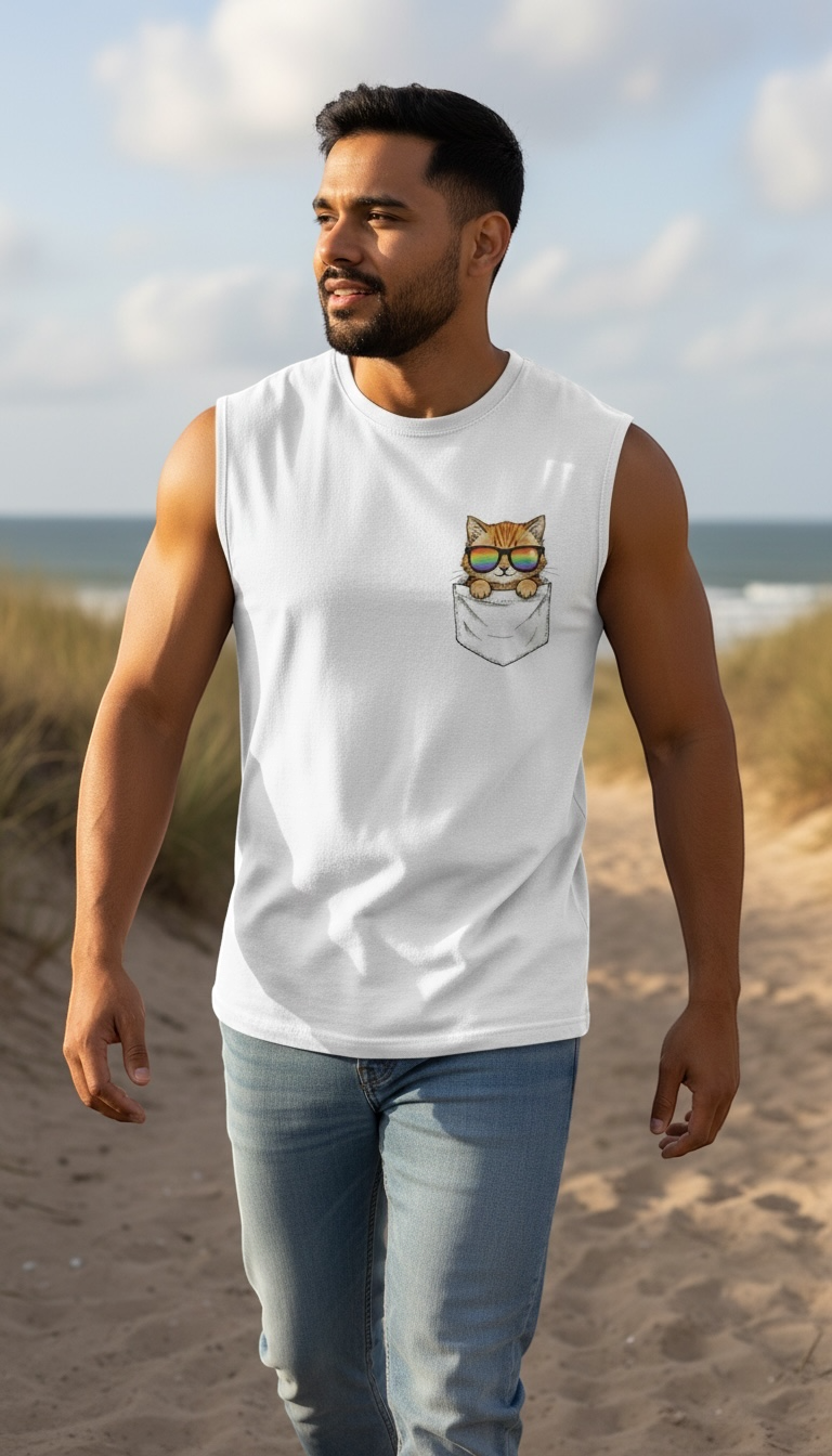 Pride Cat Muscle Shirt (Unisex)