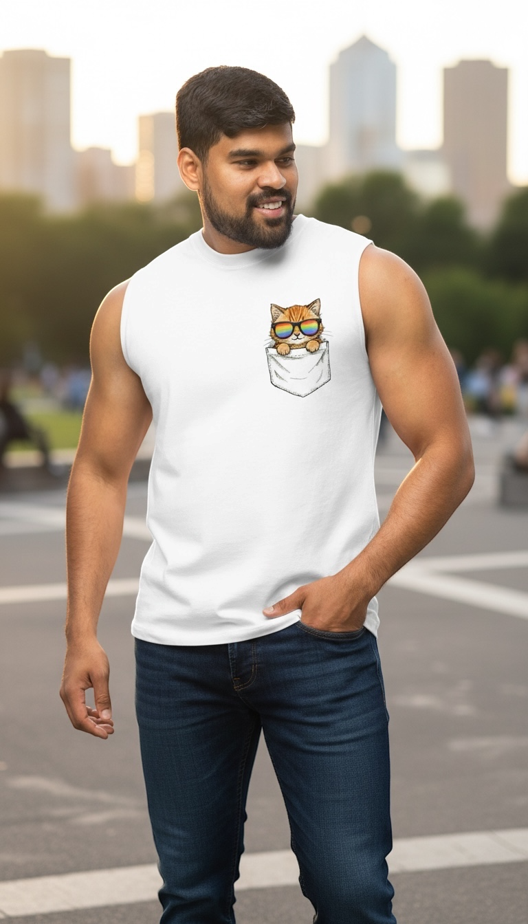 Pride Cat Muscle Shirt (Unisex)