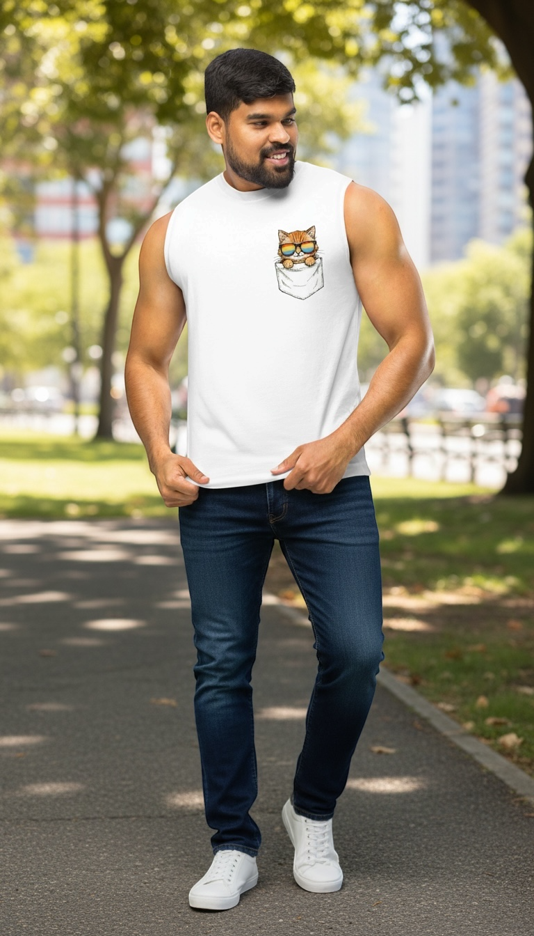 Pride Cat Muscle Shirt (Unisex)
