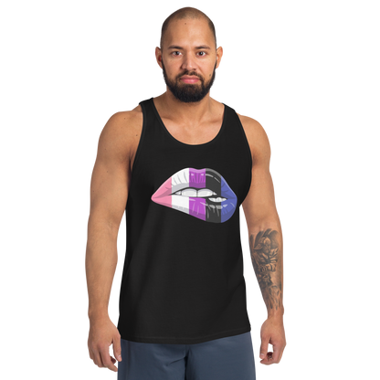 Pride Gender Fluid Lips Tank Top  (Unisex)