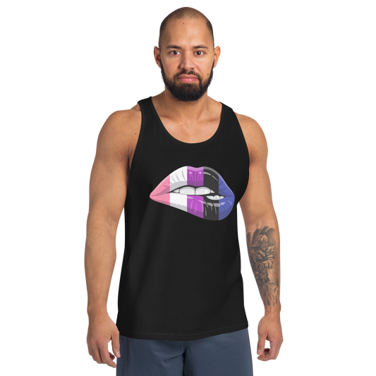 Pride Gender Fluid Lips Tank Top  (Unisex)