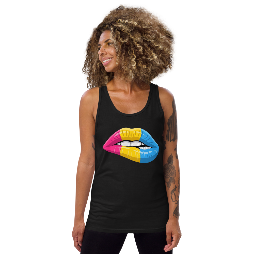 Pride Pan Lips Tank Top  (Unisex)