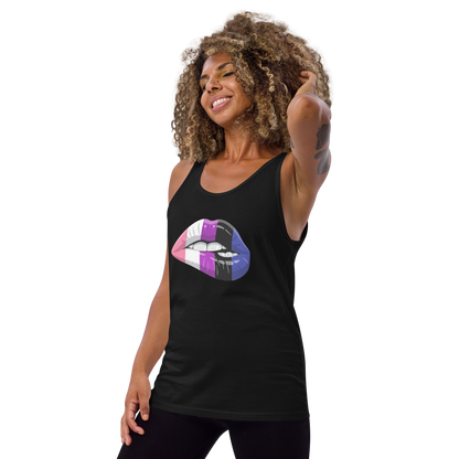 Pride Gender Fluid Lips Tank Top  (Unisex)