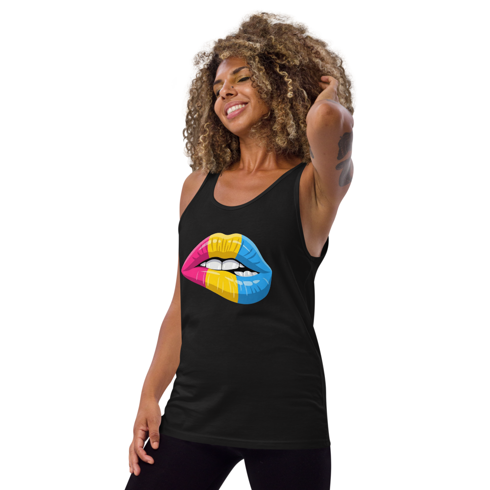 Pride Pan Lips Tank Top  (Unisex)