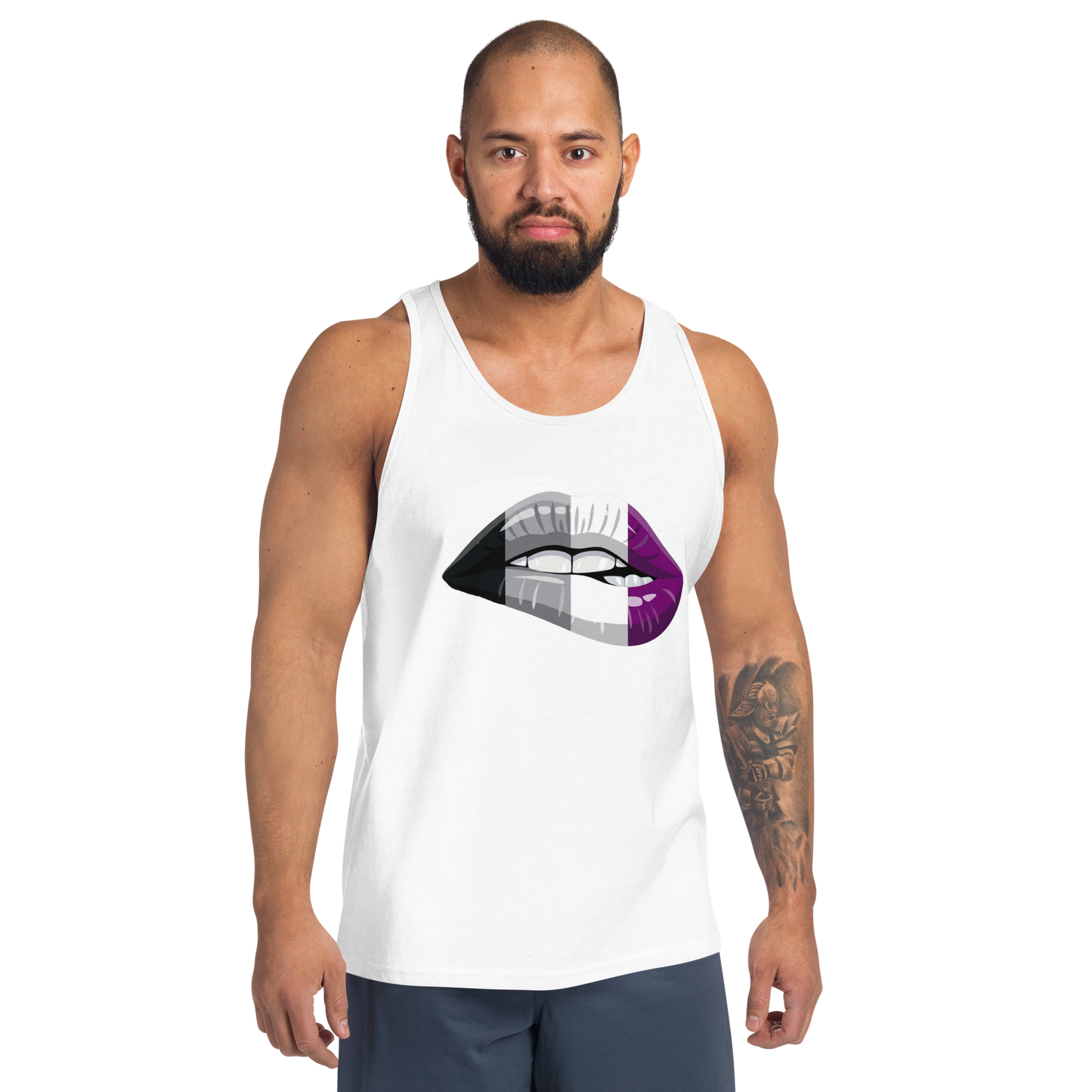 Pride Non-Binary Lips Tank Top  (Unisex)
