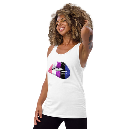 Pride Gender Fluid Lips Tank Top  (Unisex)
